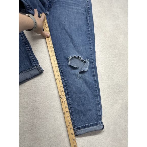 Levis Boyfriend Jeans Womens 31 Distressed Denim 31/27 - Picture 5 of 11